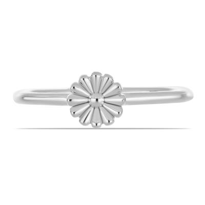 BUY 925 SILVER FLORAL DESIGN PLAIN RING